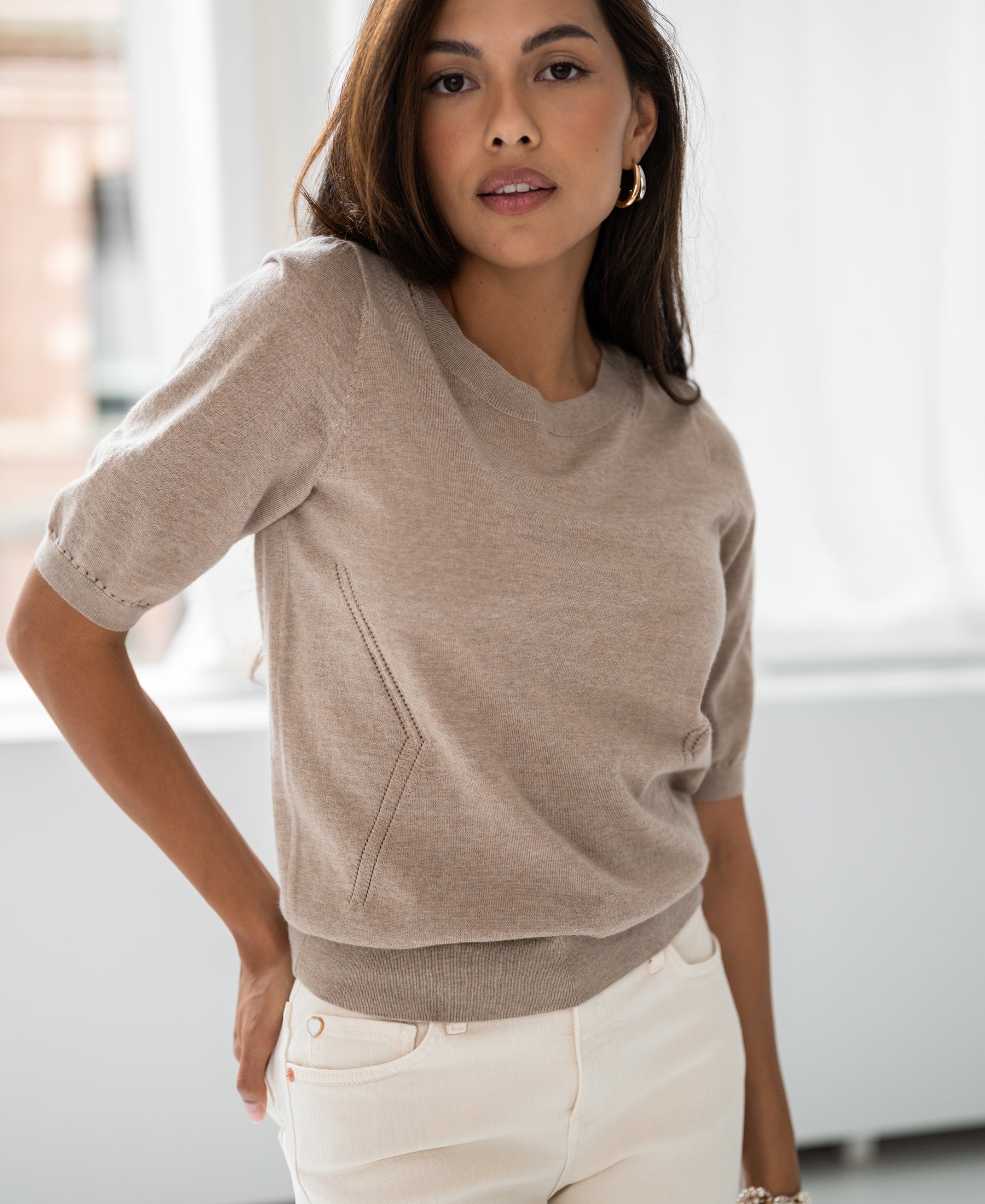 Sweater LA STEF Sand