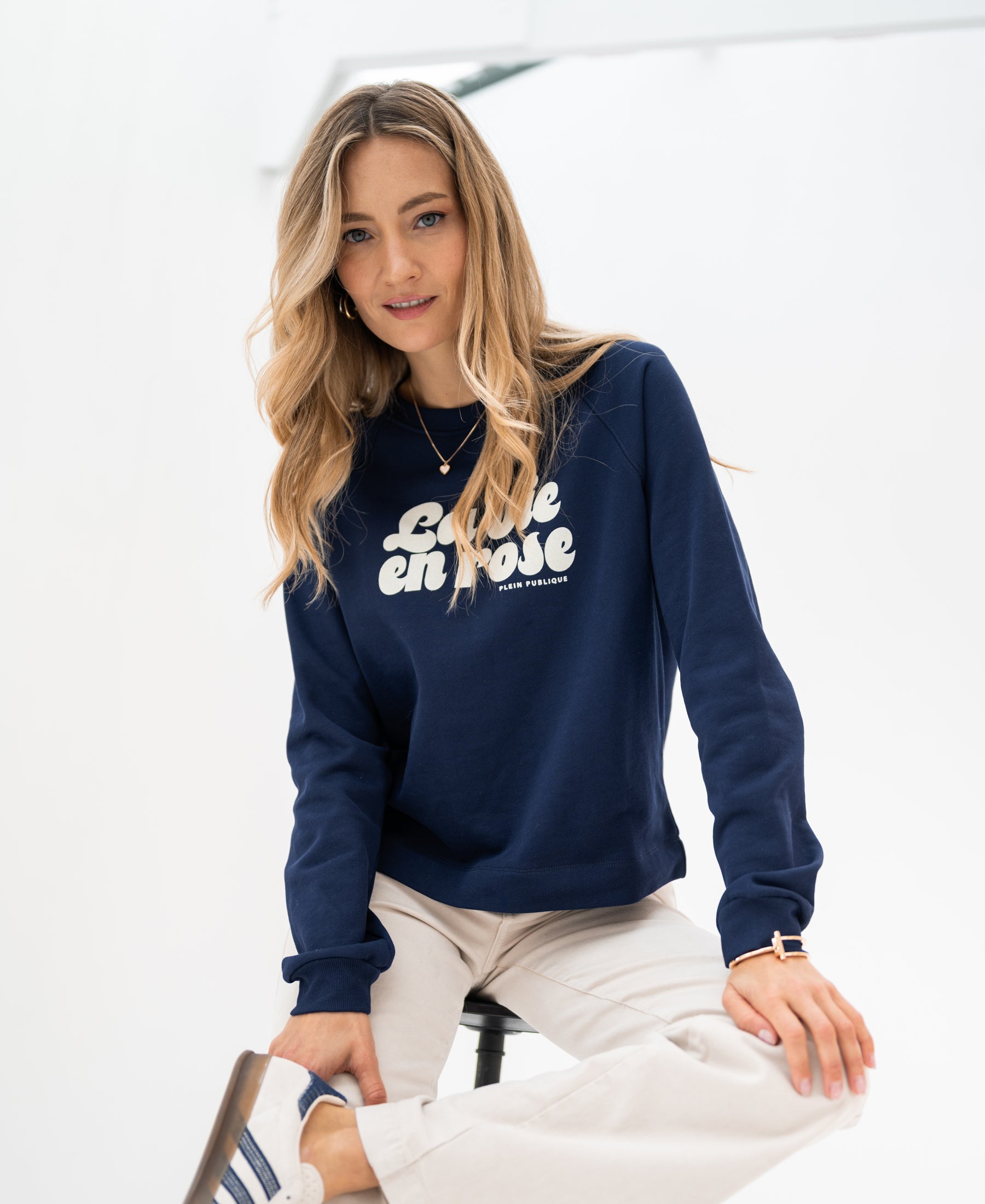 LA SWEAT Dark blue - La vie en rose