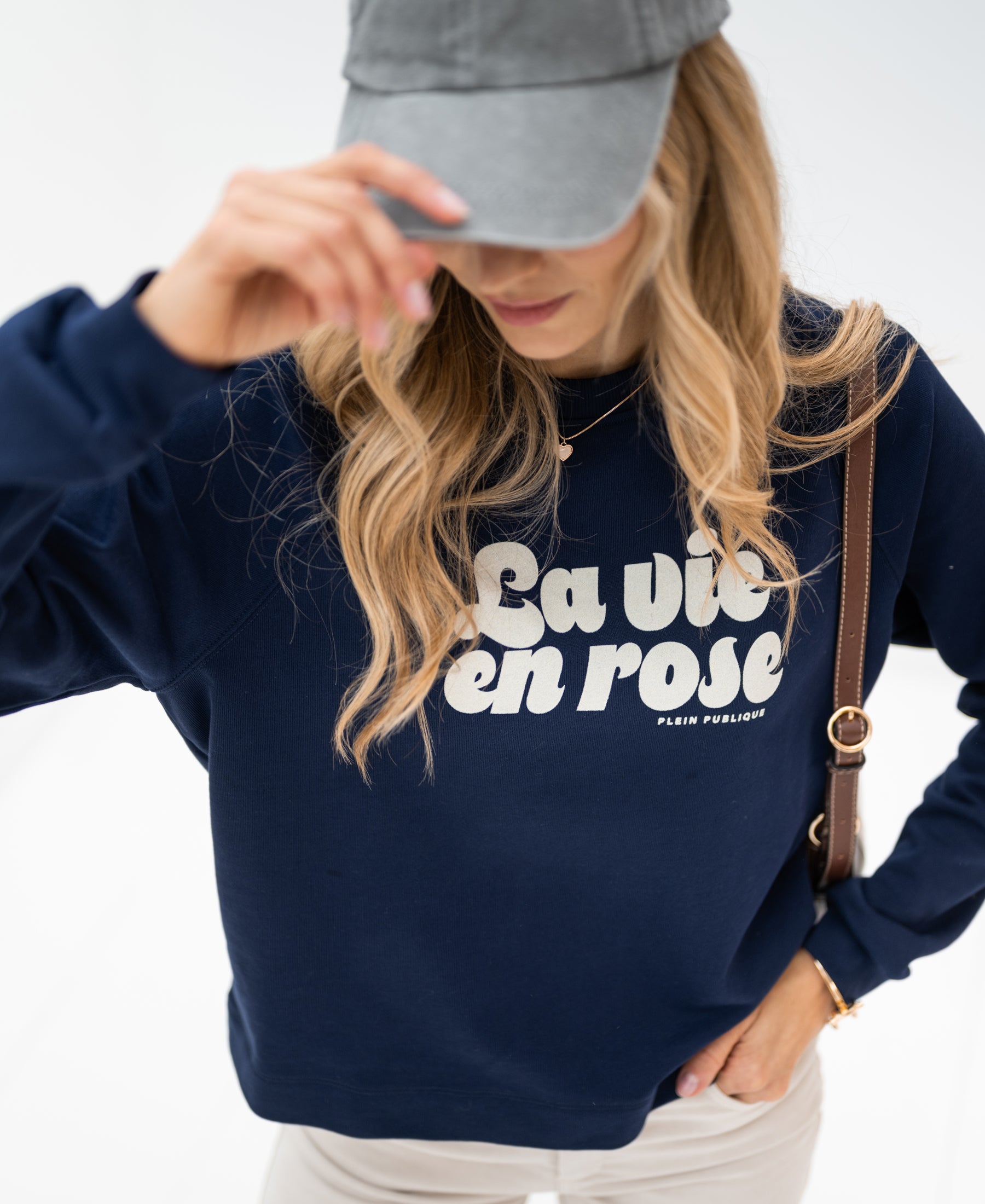 LA SWEAT Dark blue - La vie en rose