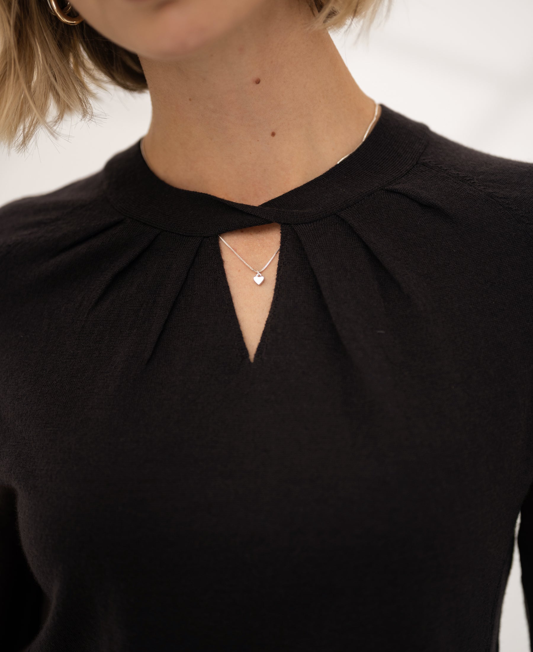 Merino wool sweater LA TWIST Pure choco