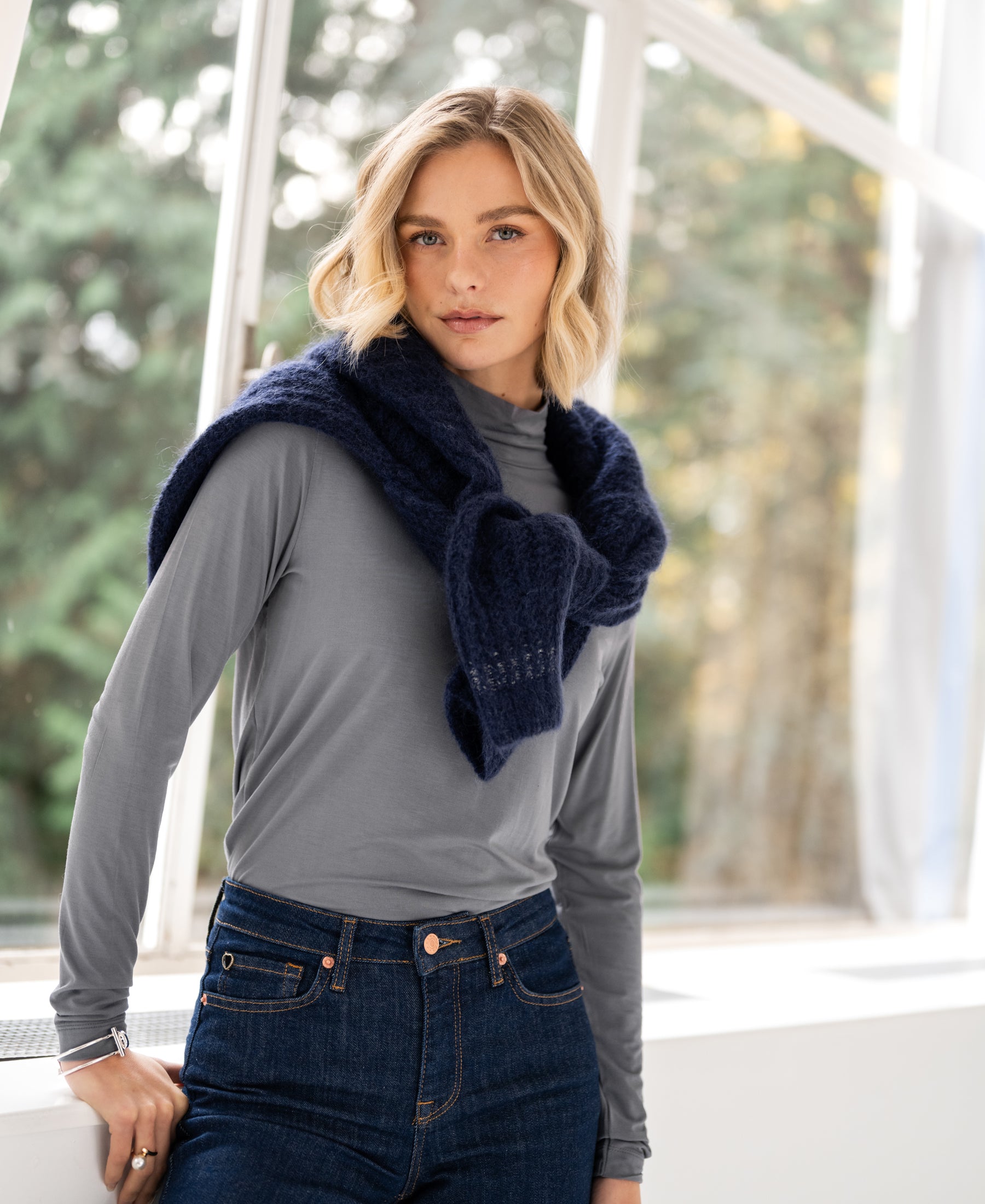 Turtleneck shirt LA VALERY Gray
