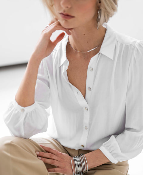 White blouse LA ROSA