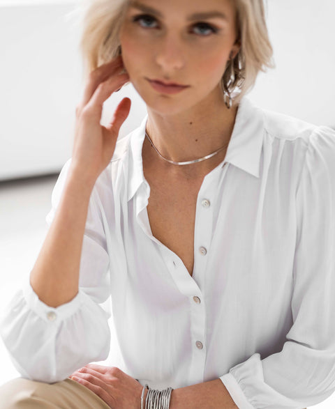 White blouse LA ROSA