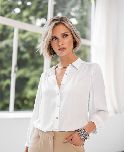 White blouse LA ROSA