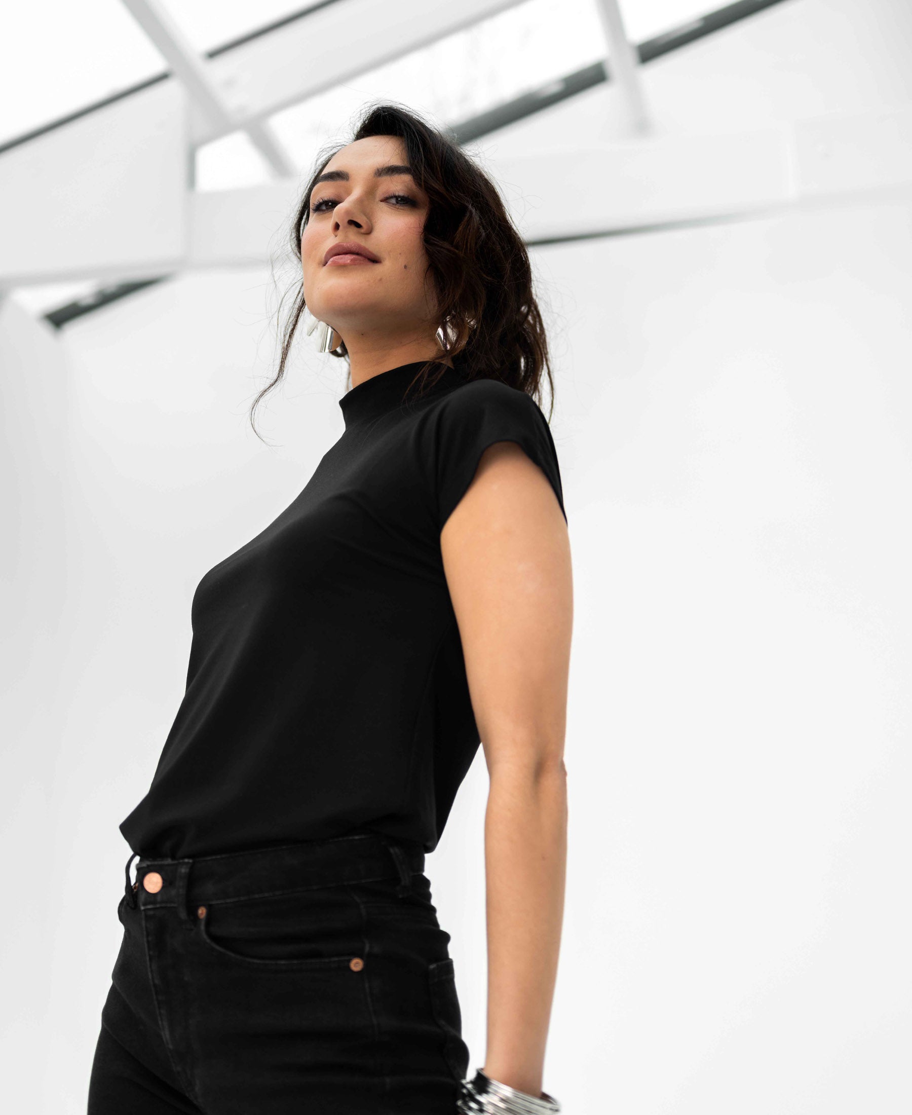 Travel top LA ROMY Zwart