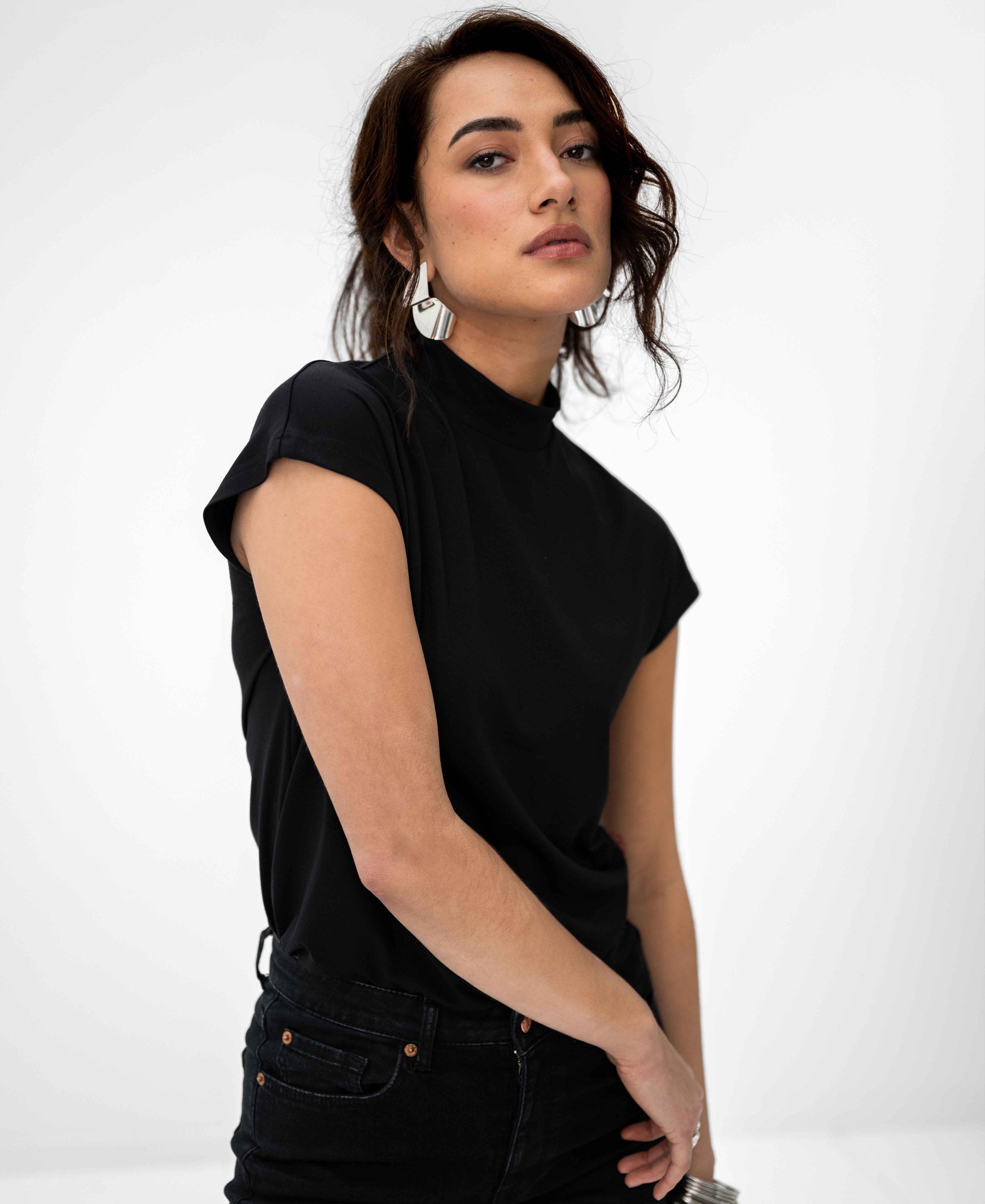 Travel top LA ROMY Zwart