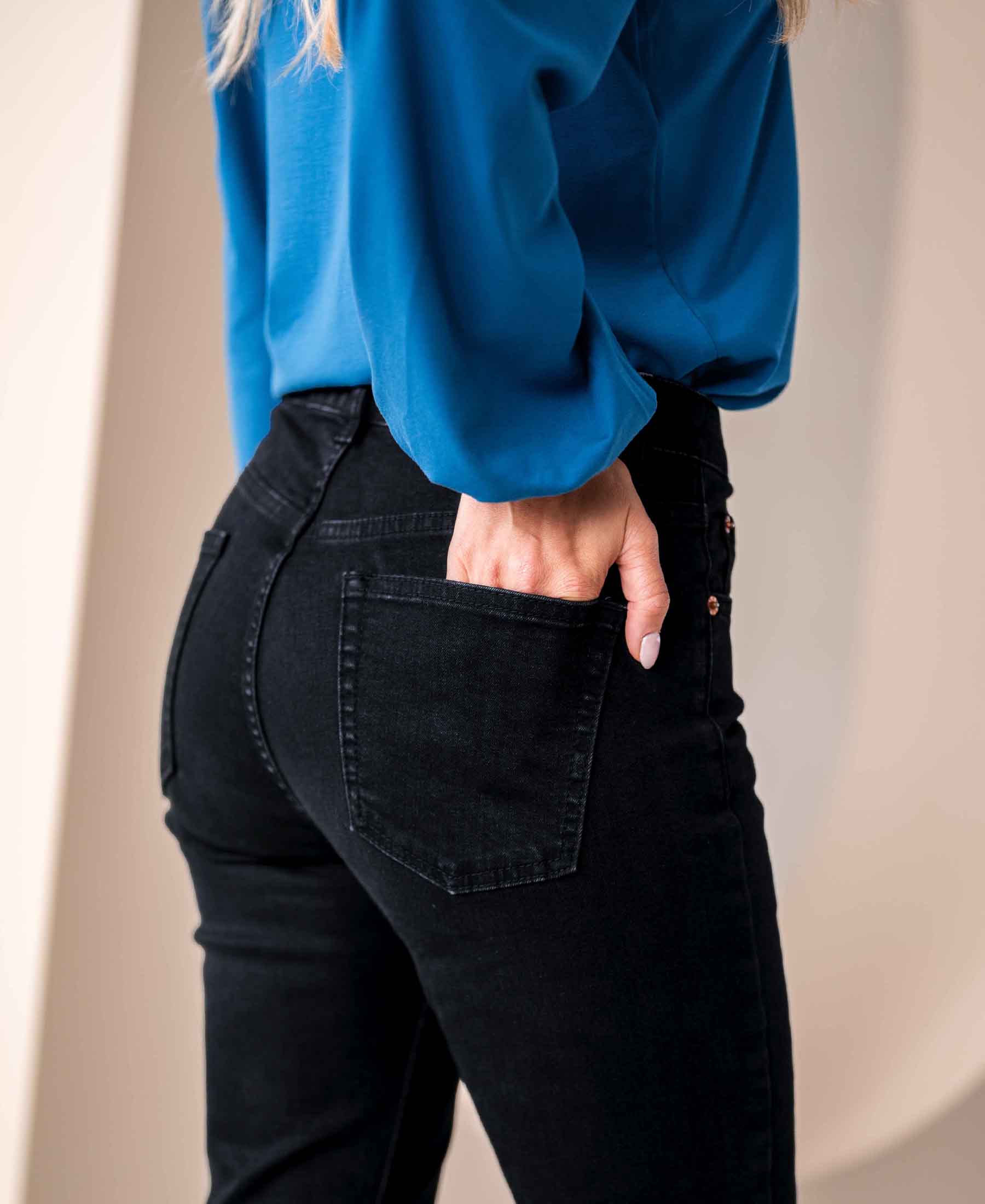 Jeans LES FLARES Schwarz Denim