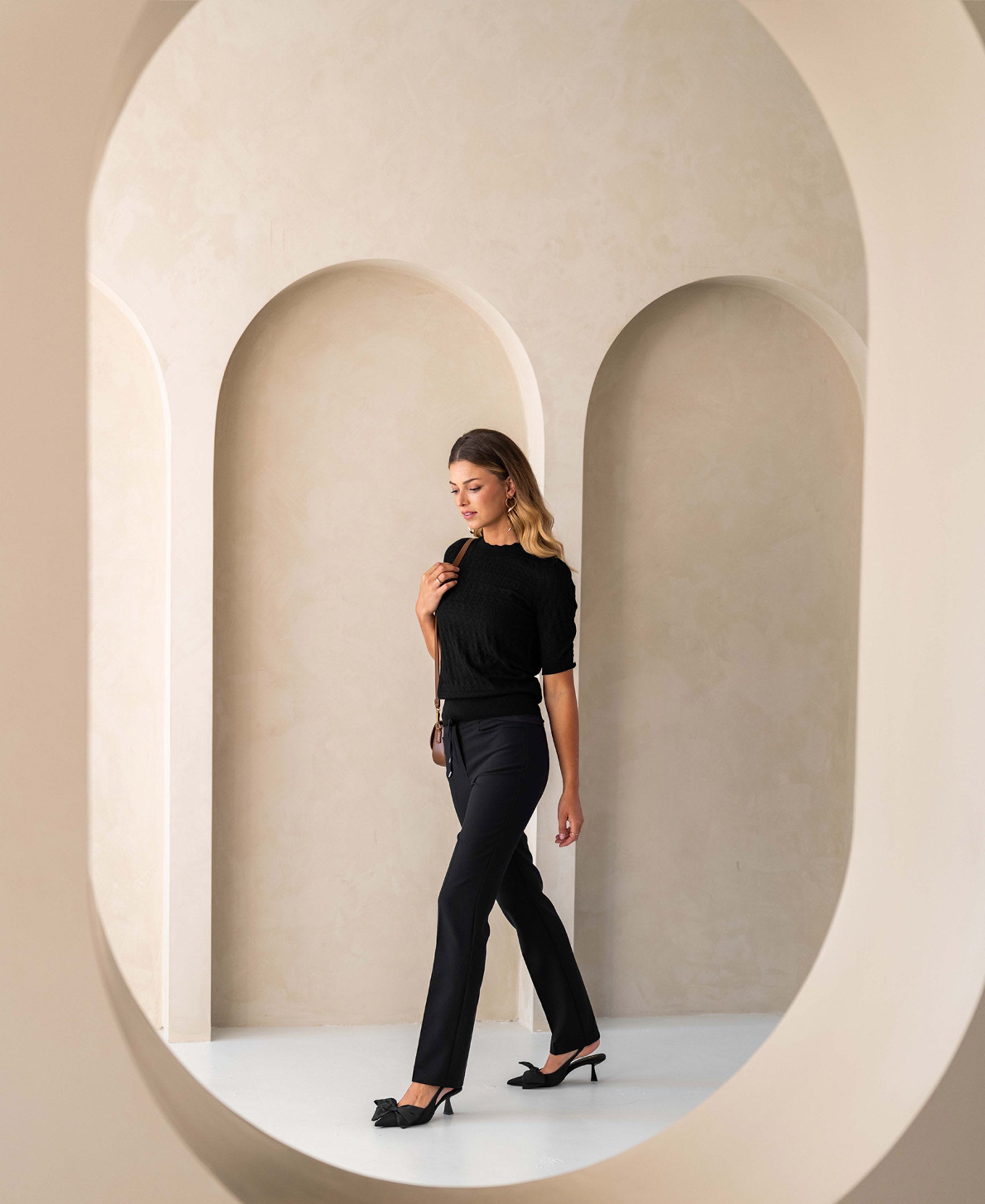 Merino wool sweater LA BRIOCHE Black