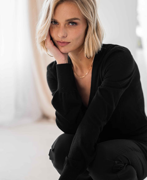Cardigan LE MARDI Black-gold