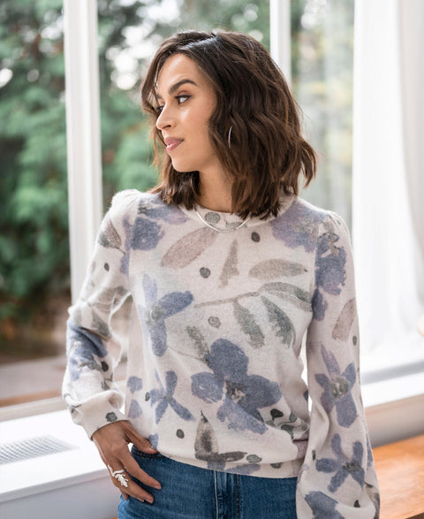 Wollen trui LA JOLIE Floral