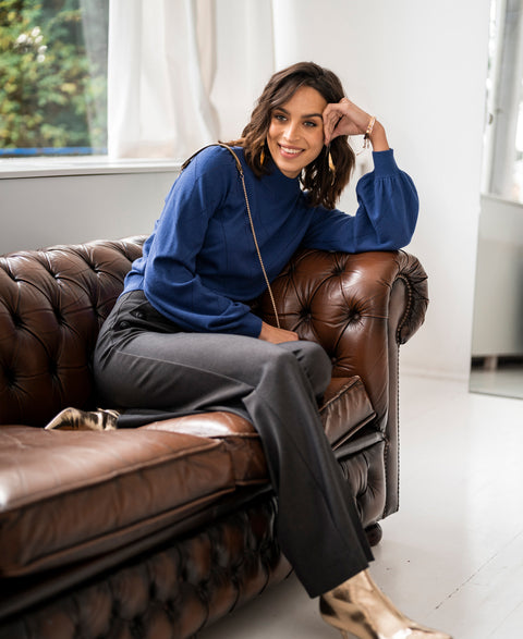 Turtleneck LA ROCCO Blue