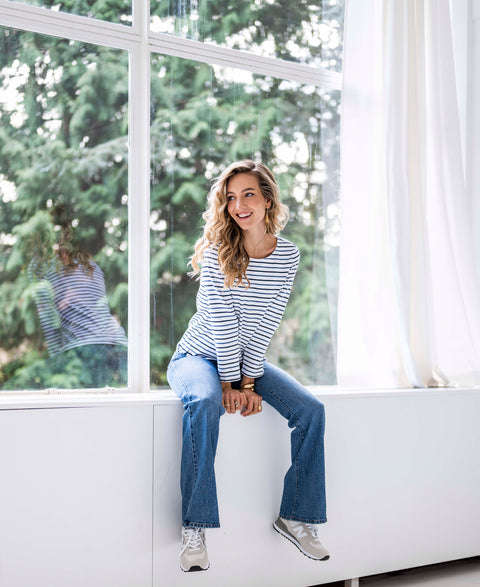 L'AIMEE duo stripe Jeans - denim