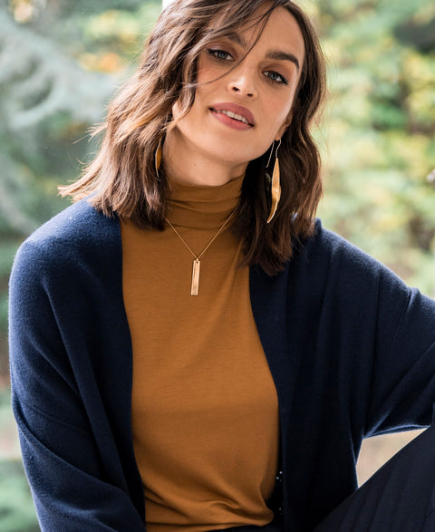 Col shirt LA BAMBI Cognac