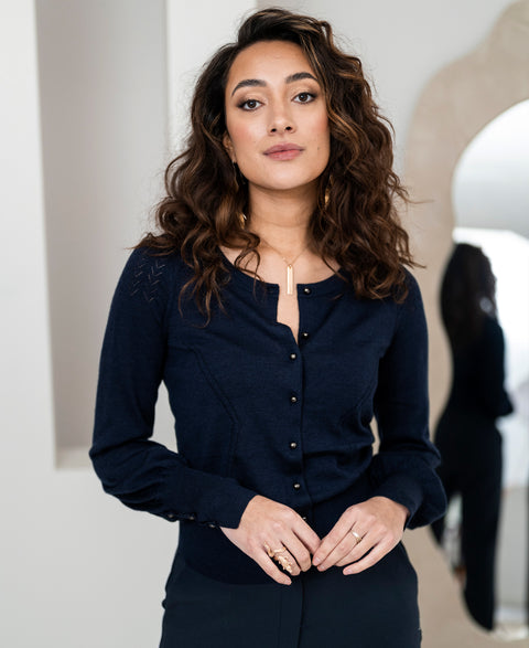 Vestje FRAGANCE Donkerblauw