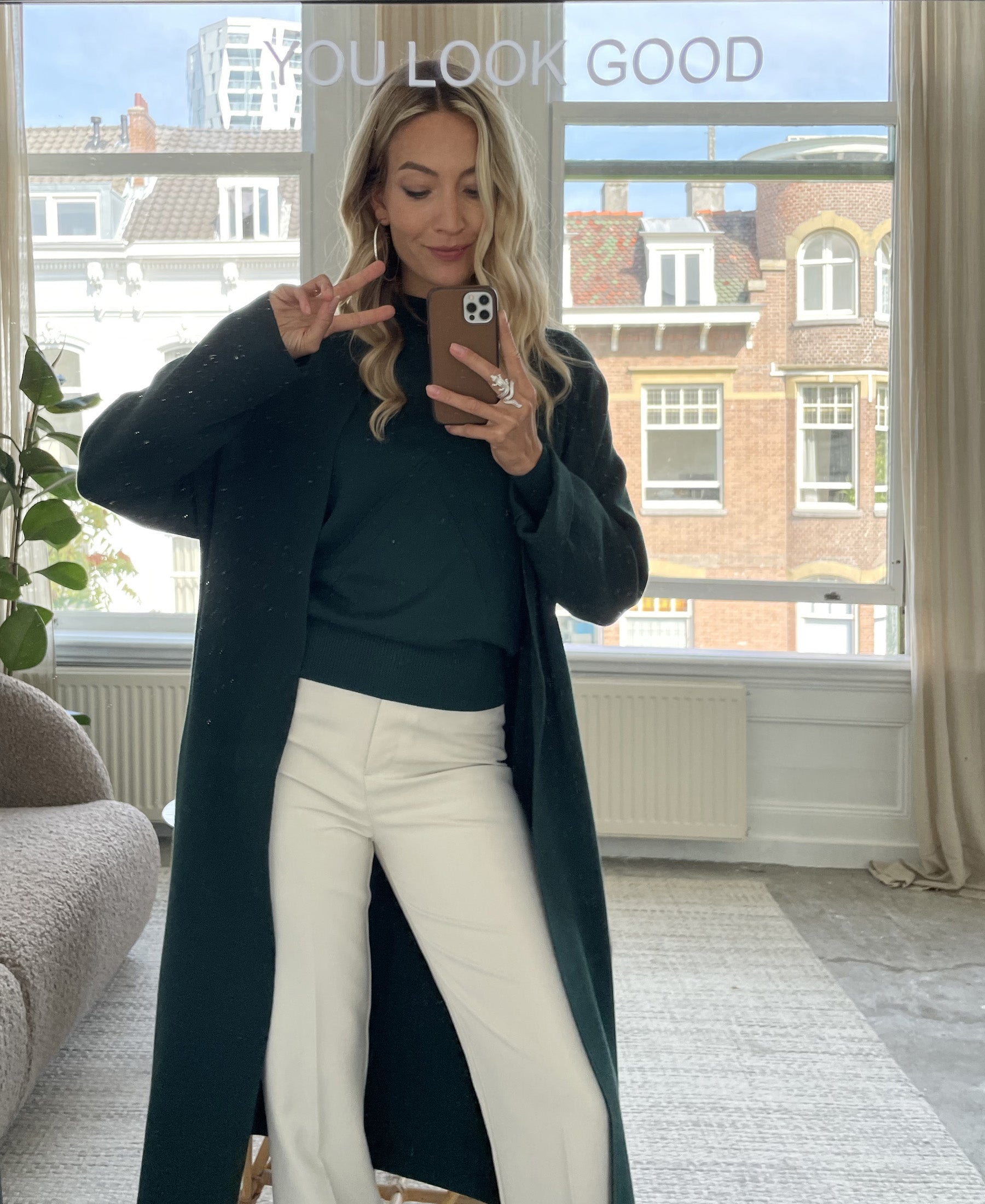 Turtleneck sweater LES SALLES Dark green