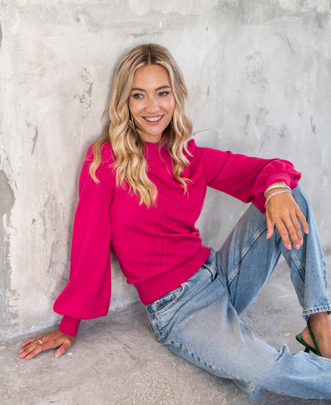 Turtleneck sweater LES SALLES Pink