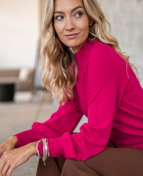 Turtleneck sweater LES SALLES Pink
