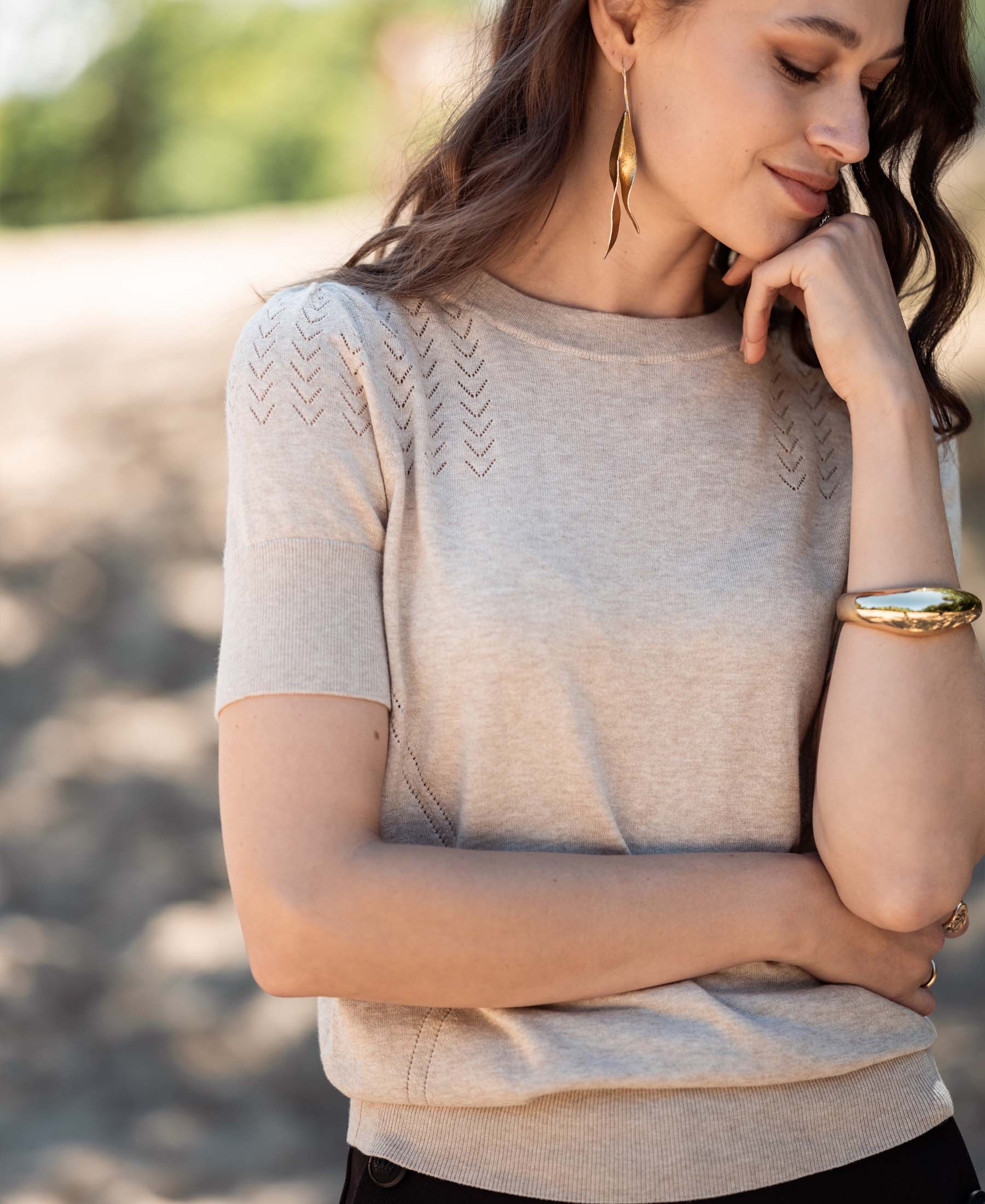 Sweater LA FEMME Sand