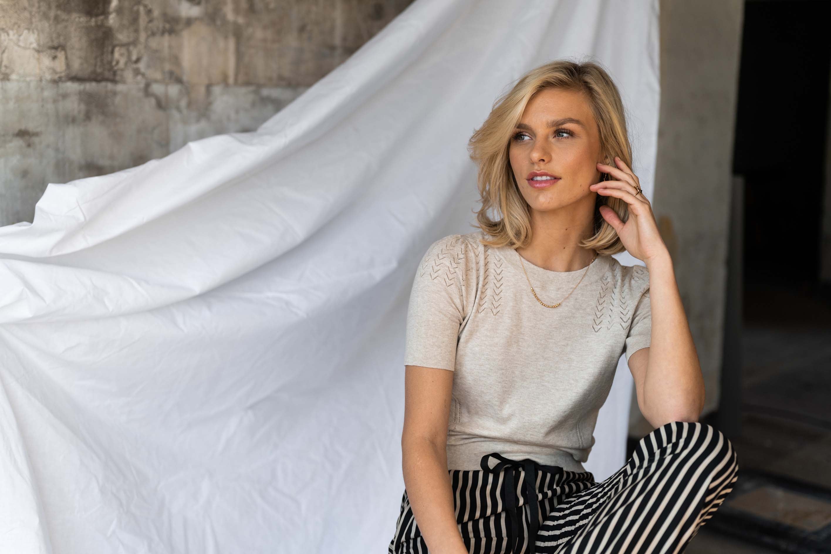 Sweater LA FEMME Sand