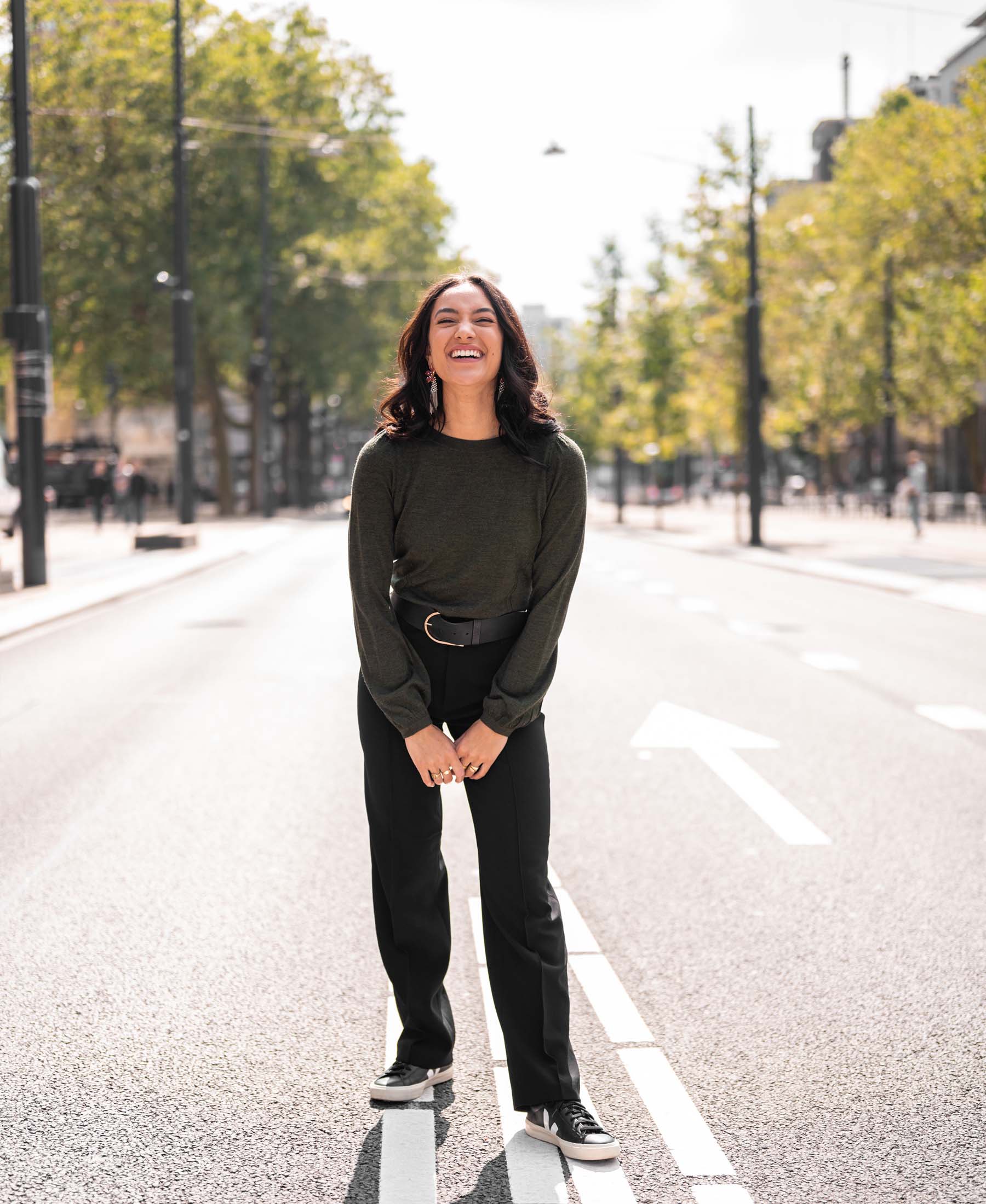 Pullover aus Merinowolle LA COEUR Bottlegreen