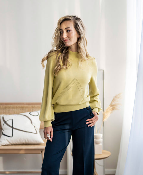 Turtleneck sweater LES SALLES Mellow Yellow