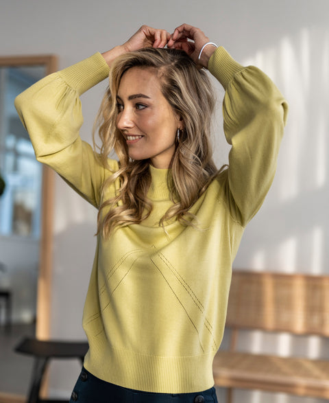 Turtleneck sweater LES SALLES Mellow Yellow