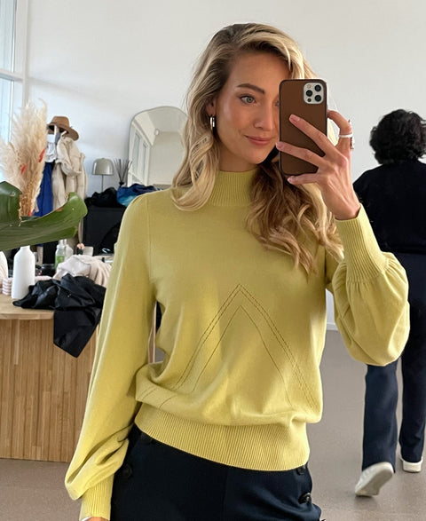 Turtleneck sweater LES SALLES Mellow Yellow