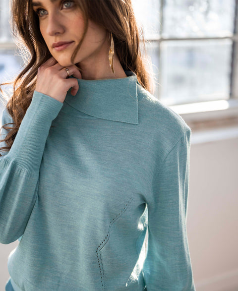 Coltrui LA NIKKI Mist blauwgroen