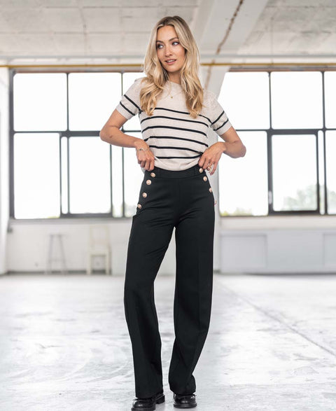 Striped sweater LA ZOE Sand