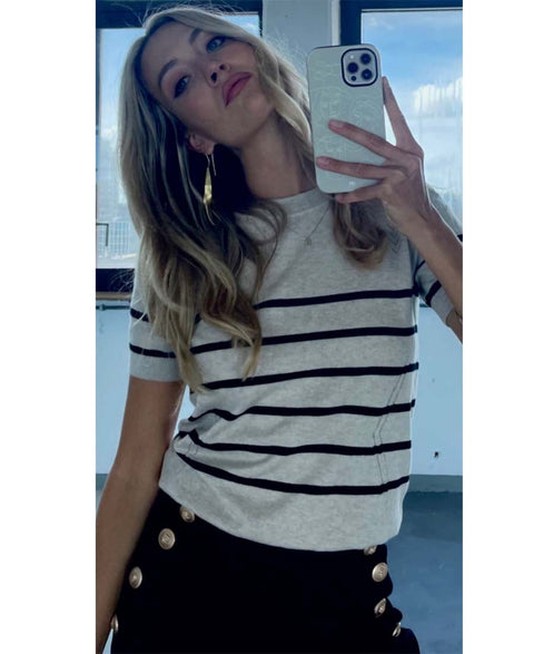 Striped sweater LA ZOE Sand