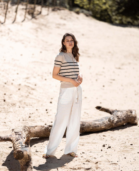 Striped sweater LA ZOE Sand