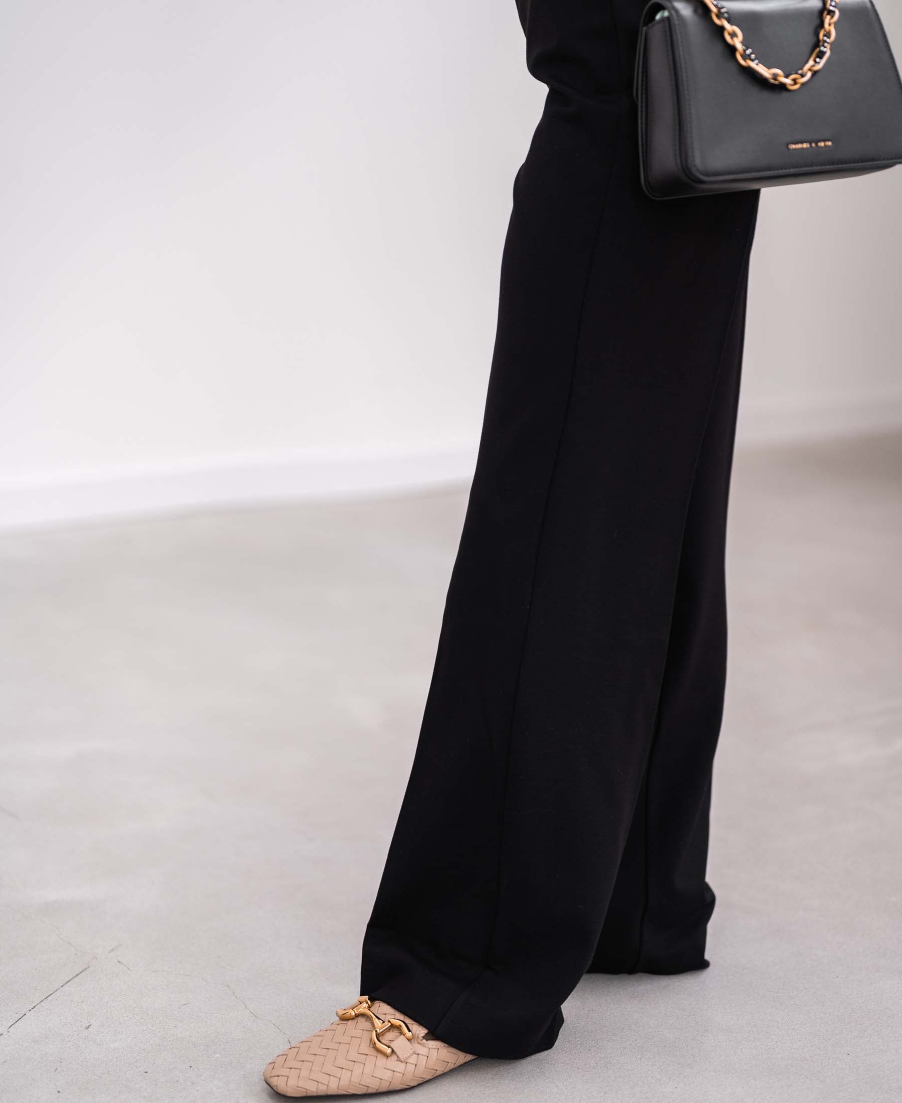 Wide-leg trousers LA POISY Black