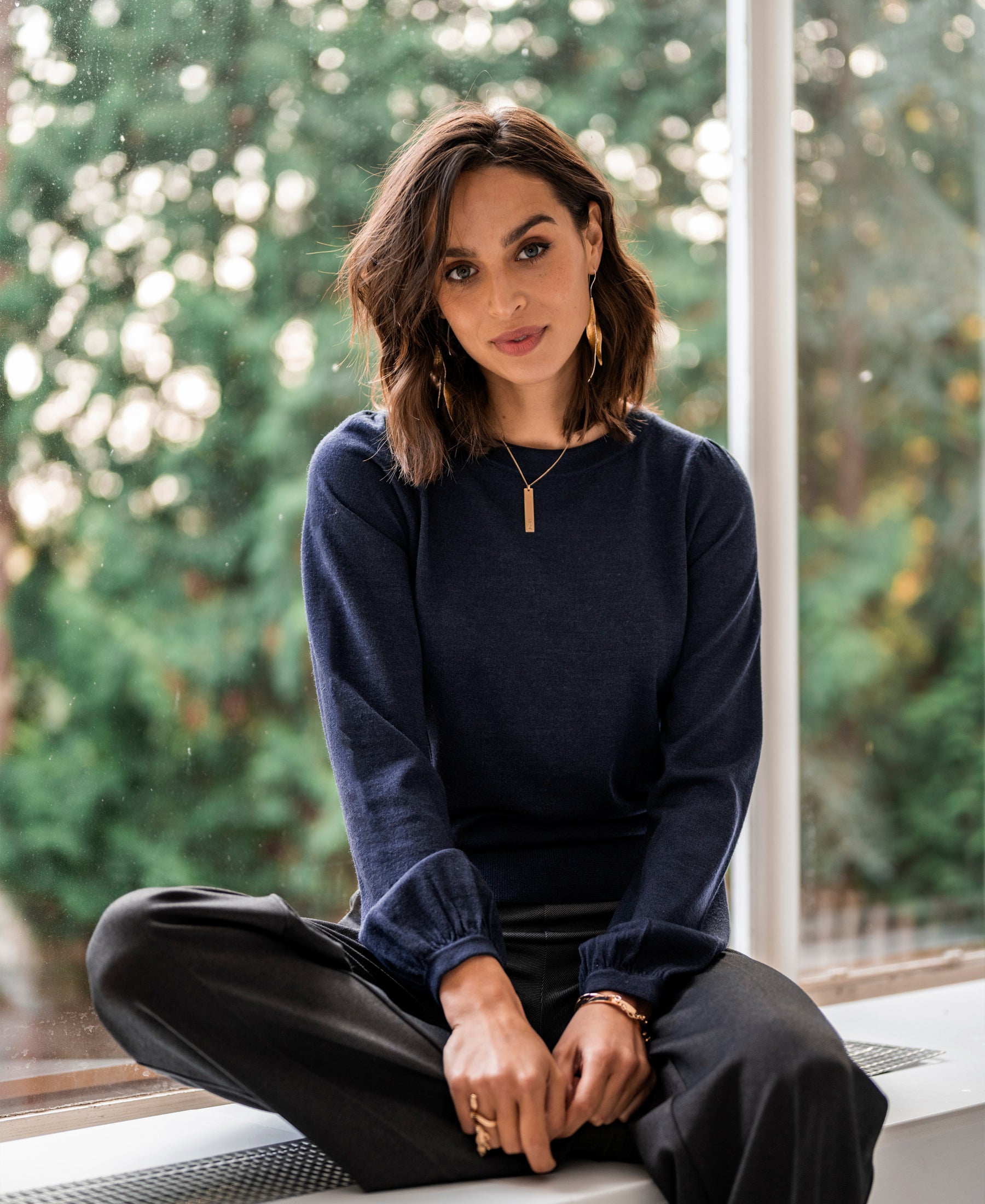 Merinotrui LA COEUR in donkerblauw