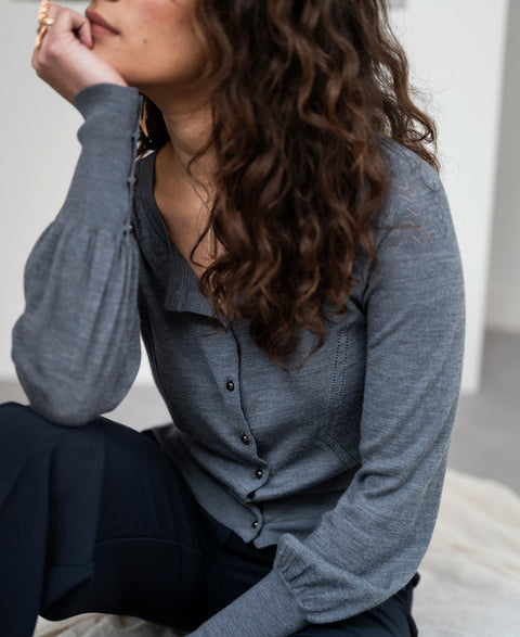 Cardigan FRAGANCE Gray melange