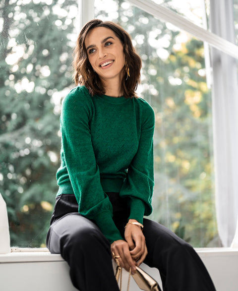 Merinotrui LA DAISY Dark jade