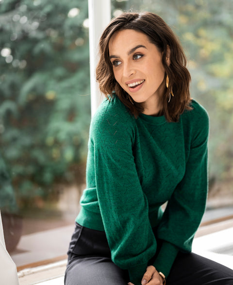 Merinotrui LA DAISY Dark jade
