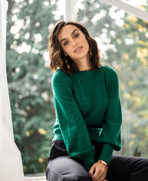 Merinotrui LA DAISY Dark jade