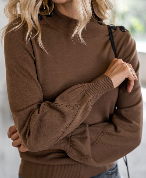 Merino sweater LA CLIQUE Camel-black