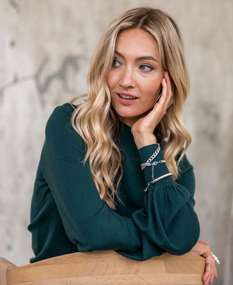 Turtleneck sweater LES SALLES Dark green