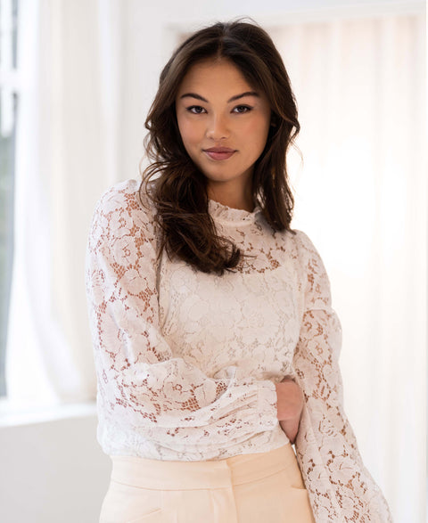 Lace blouse LA MARSEILLE Ivory