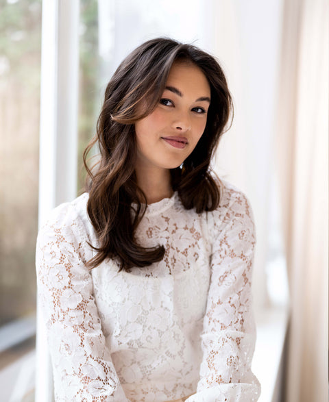 Lace blouse LA MARSEILLE Ivory