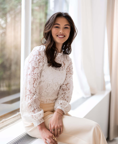 Lace blouse LA MARSEILLE Ivory