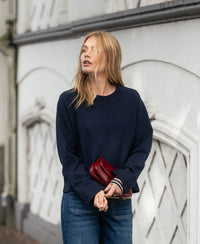 Luxe sweater LA AISE Donkerblauw