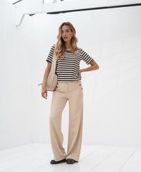 Striped T-shirt AMELIE White-darkblue
