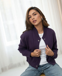 Bomber jacket LA BOMBA Dark cassis