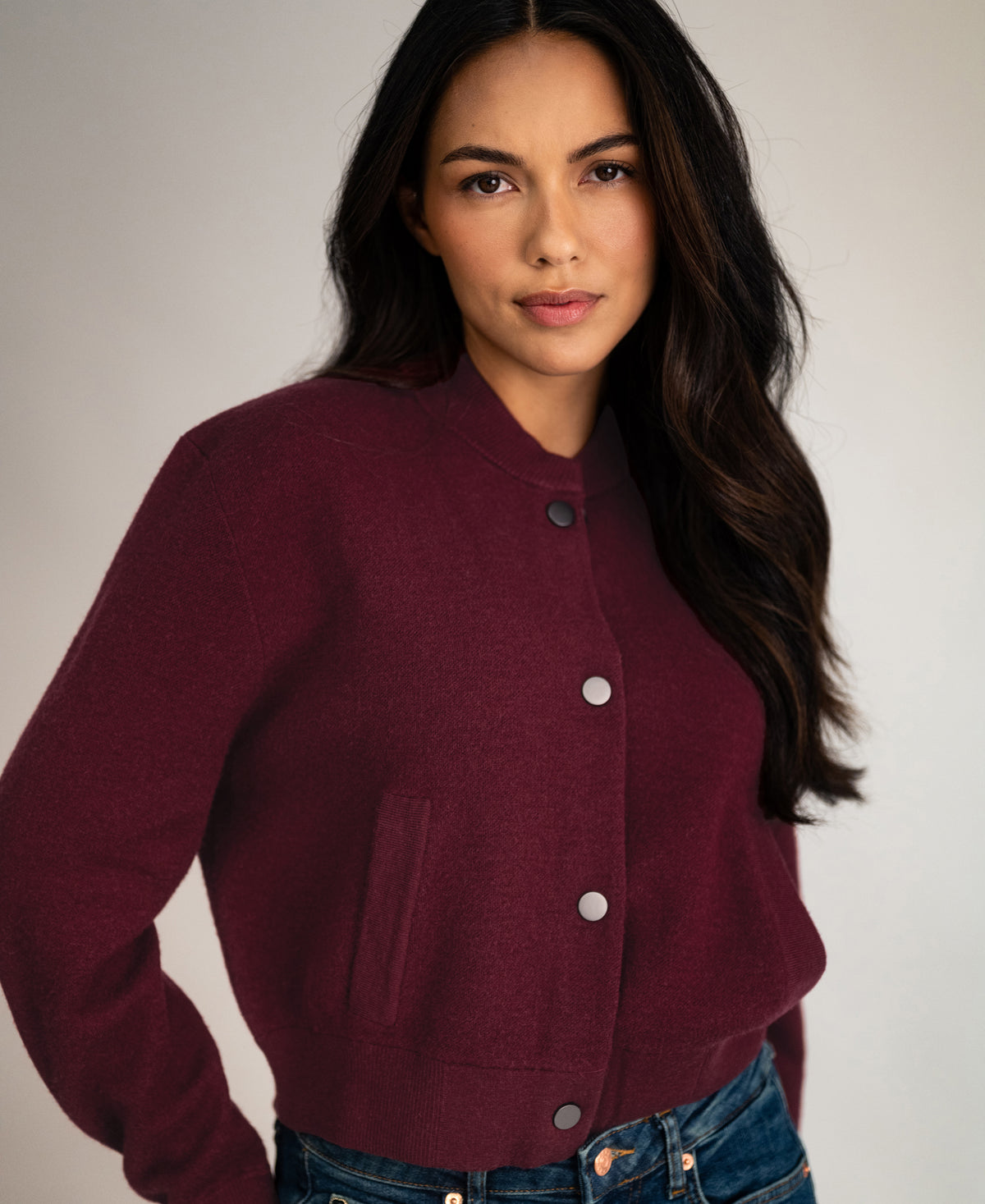 Bomber Jacket LA BOMBA Dark Red