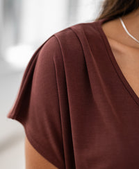Rib T-shirt LA BONNE Cacao