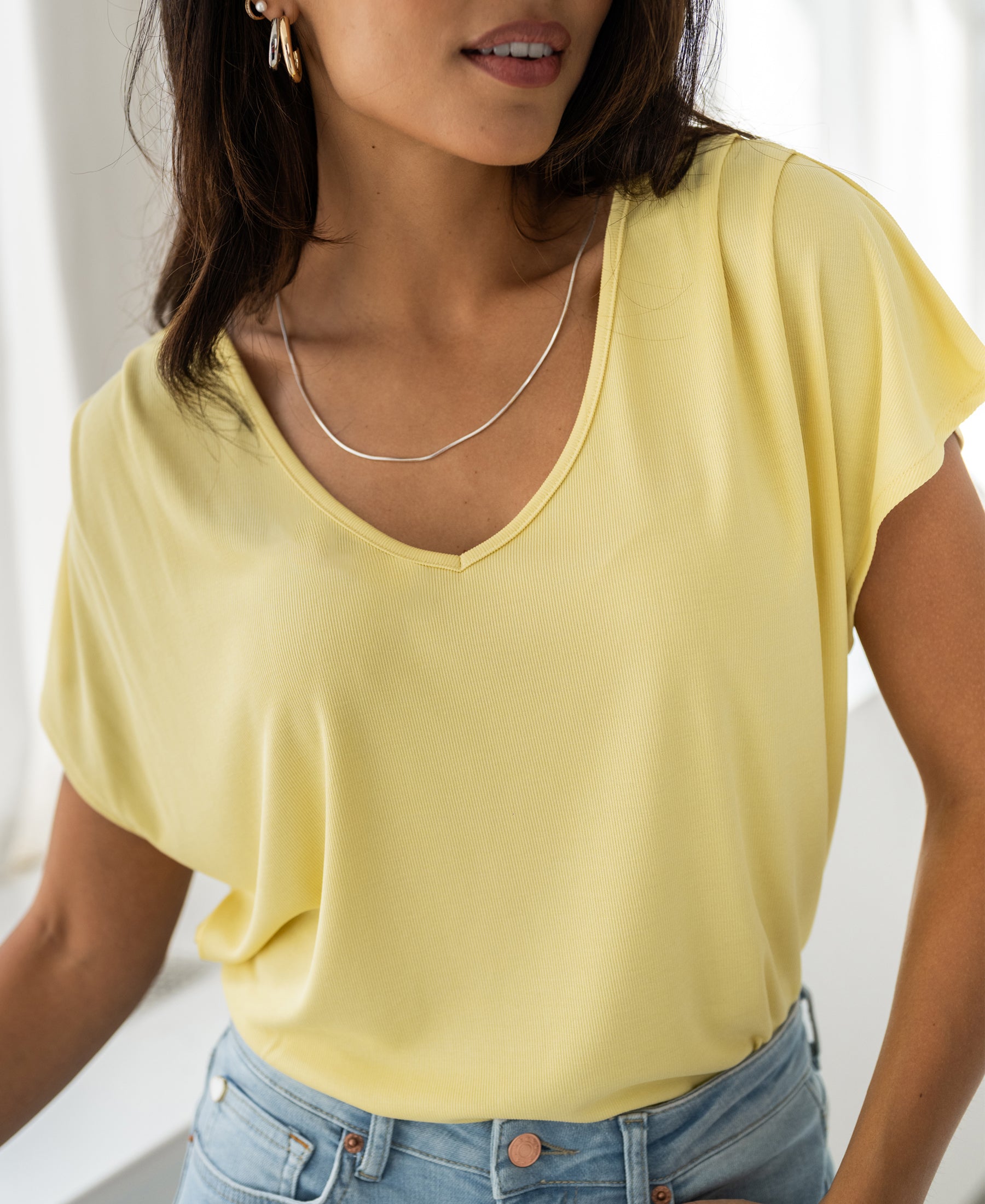 Rib T-shirt LA BONNE Citron presse
