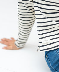 Breton striped shirt LA BRETONNE Ivory-denim