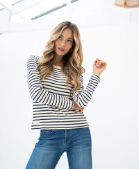 Breton striped shirt LA BRETONNE Ivory-denim